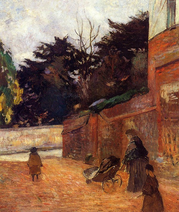 The Artist's Children, Impasse Malherne - Paul Gauguin Painting